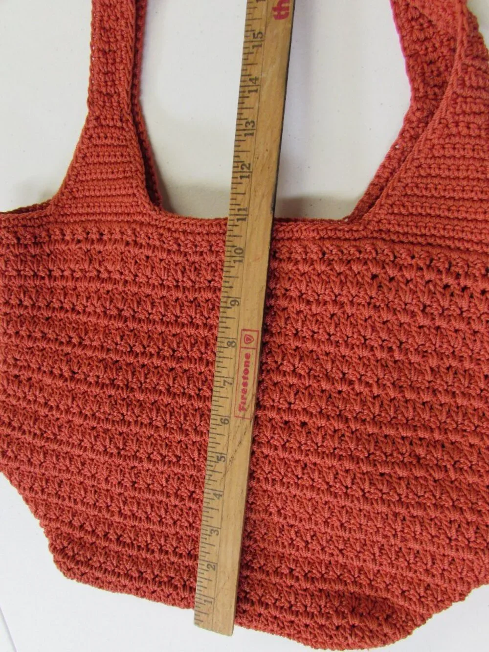 The Sak Orange Double Handle Lined Hobo Shoulder Bag